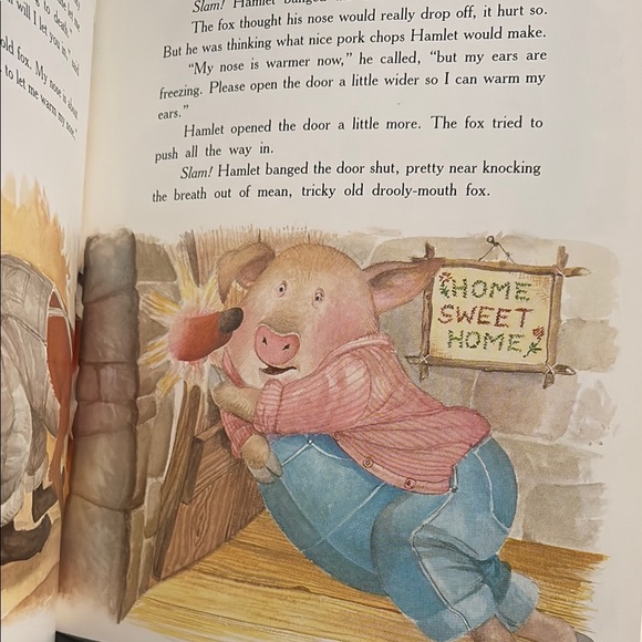 4/$20 The Three Little Pigs and the Fox - Appalachian Tale Book - Picture 4 of 5